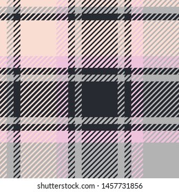 Plaid or tartan vector is background or texture in many color