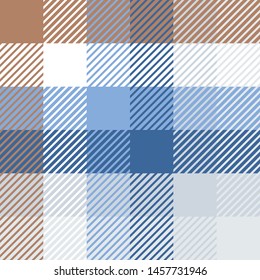 Plaid or tartan vector is background or texture in many color