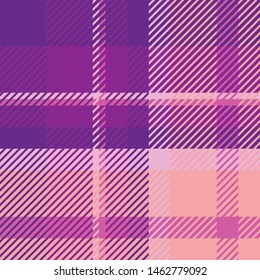 Plaid or tartan vector is background or texture in many color