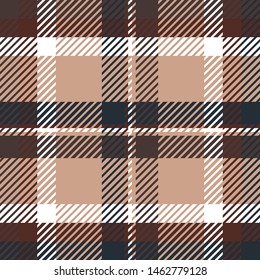 Plaid or tartan vector is background or texture in many color