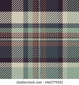 Plaid or tartan vector is background or texture in many color