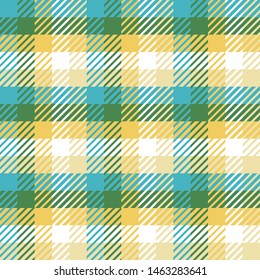 Plaid or tartan vector is background or texture in many color