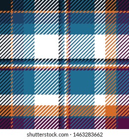 Plaid or tartan vector is background or texture in many color