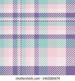 Plaid or tartan vector is background or texture in many color