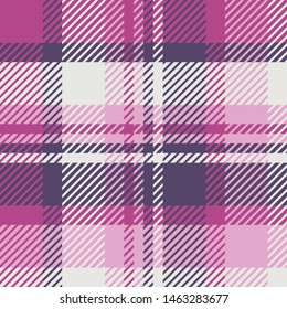 Plaid or tartan vector is background or texture in many color
