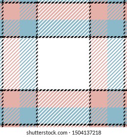 Plaid or tartan vector is background or texture in many color