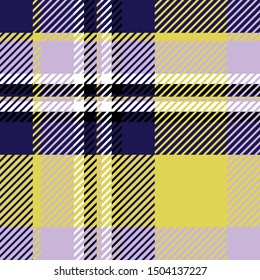 Plaid or tartan vector is background or texture in many color