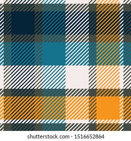 Plaid or tartan vector is background or texture in many color