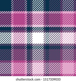 Plaid or tartan vector is background or texture in many color
