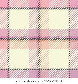 Plaid or tartan vector is background or texture in many color