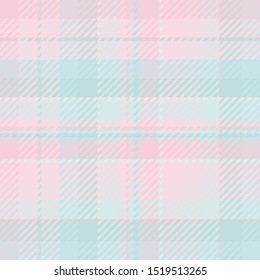 Plaid or tartan vector is background or texture in many color