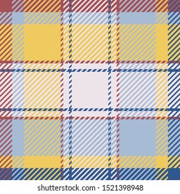 Plaid or tartan vector is background or texture in many color