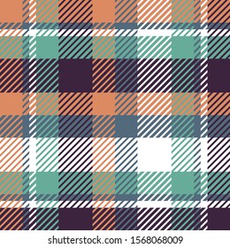Plaid or tartan vector is background or texture in many colors