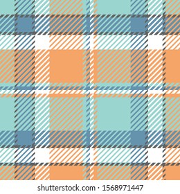 Plaid or tartan vector is background or texture in many color
