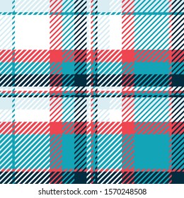 Plaid or tartan vector is background or texture in many color
