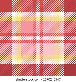 Plaid or tartan vector is background or texture in many color