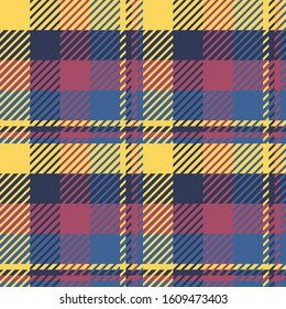 Plaid or tartan vector is background or texture in many color