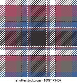 Plaid or tartan vector is background or texture in many color