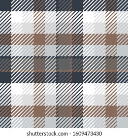 Plaid or tartan vector is background or texture in many color