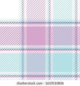Plaid or tartan vector is background or texture in many color