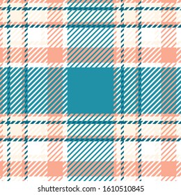 Plaid or tartan vector is background or texture in many color