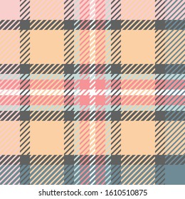 Plaid or tartan vector is background or texture in many color