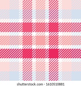 Plaid or tartan vector is background or texture in many color