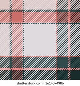 Plaid or tartan vector is background or texture in many color