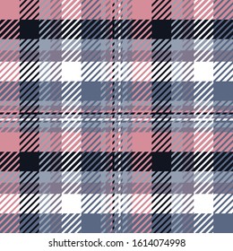 Plaid or tartan vector is background or texture in many color