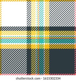 Plaid or tartan vector is background or texture in many color