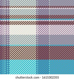 Plaid or tartan vector is background or texture in many color