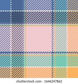 El vector de plaid o tartán es fondo o textura 
