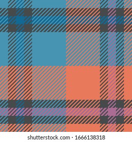 Plaid or tartan vector is background or texture in many color of graphic design