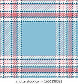 Plaid or tartan vector is background or texture in many color of graphic design