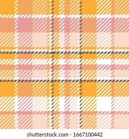 Plaid or tartan vector is background or texture in many color of graphic design