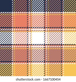 Plaid- oder Tartan-Vektorillustration ist Hintergrund oder Textur in vielen Farben des Grafikdesigns
