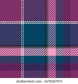 Plaid or tartan vector is background or texture in many color of graphic design