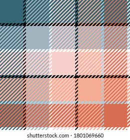 Plaid or tartan vector is background or texture in many color of graphic design