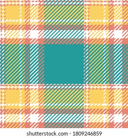 Plaid or tartan vector is background or texture in many color of graphic design