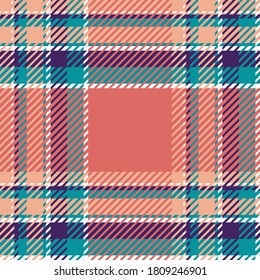 Plaid or tartan vector is background or texture in many color of graphic design