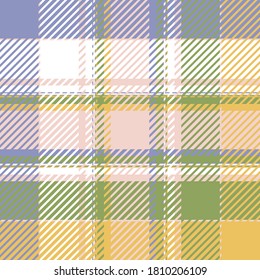 Plaid or tartan vector is background or texture in many color of graphic design