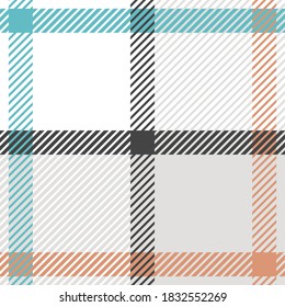 Plaid or tartan vector is background or texture in many color of graphic design