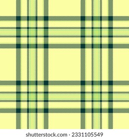 Patrón textil de tela sin costura de tela con un vector de tartán de fondo en cal y colores oscuros.