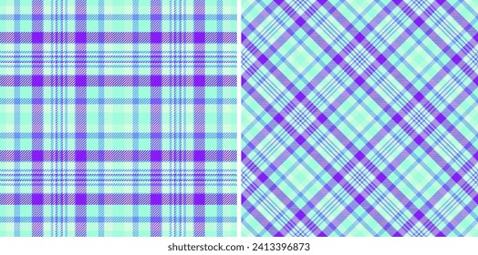 Plaid textile seamless of vector background pattern with a tartan check texture fabric. Set in space colors of autumn fashion trends.