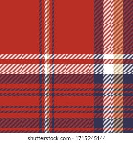 Plaid textile tartan seamless pattern. Vector illustration.
