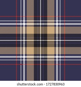 Plaid textile tartan seamless pattern. Vector illustration.