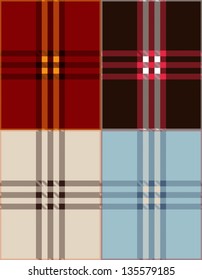 Plaid texture background vector illustration