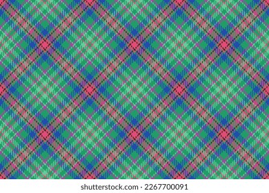 Plaid texture check. Background pattern tartan. Textile vector fabric seamless in dark and blue colors.