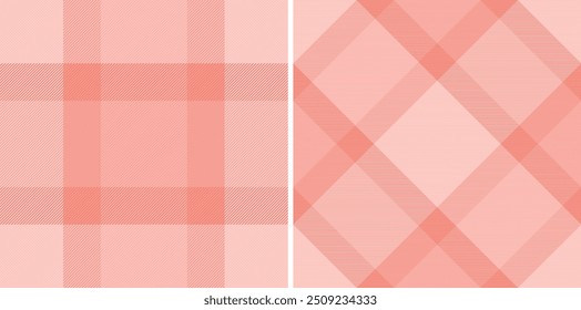 Plaid texture pattern of seamless check textile with a tartan vector background fabric. Set in trendy colors. Eco friendly packaging ideas for products.