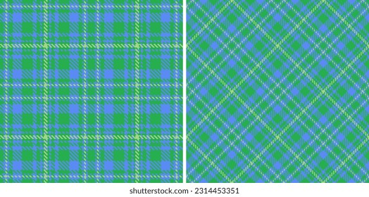 Plaid texture seamless of background textile tartan with a check fabric vector pattern in set.